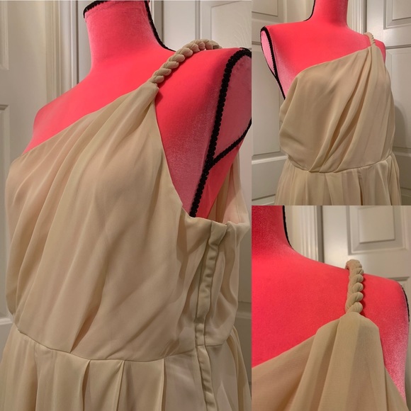 H&M pink one shoulder strap dress - Picture 4 of 8